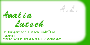 amalia lutsch business card